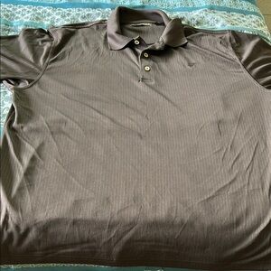 Cubavera Gray Polo Shirt with Textured Fabric